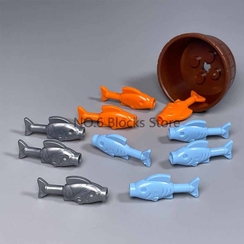 MOC Animali Blocchi da Costruzione Zoo della Foresta Tigre dai Denti a Sciabola Orso Alce Elefante Aquila Squalo Scimmia Leone Giocattolo Mini Mattoncino Regalo per Bambino S09
