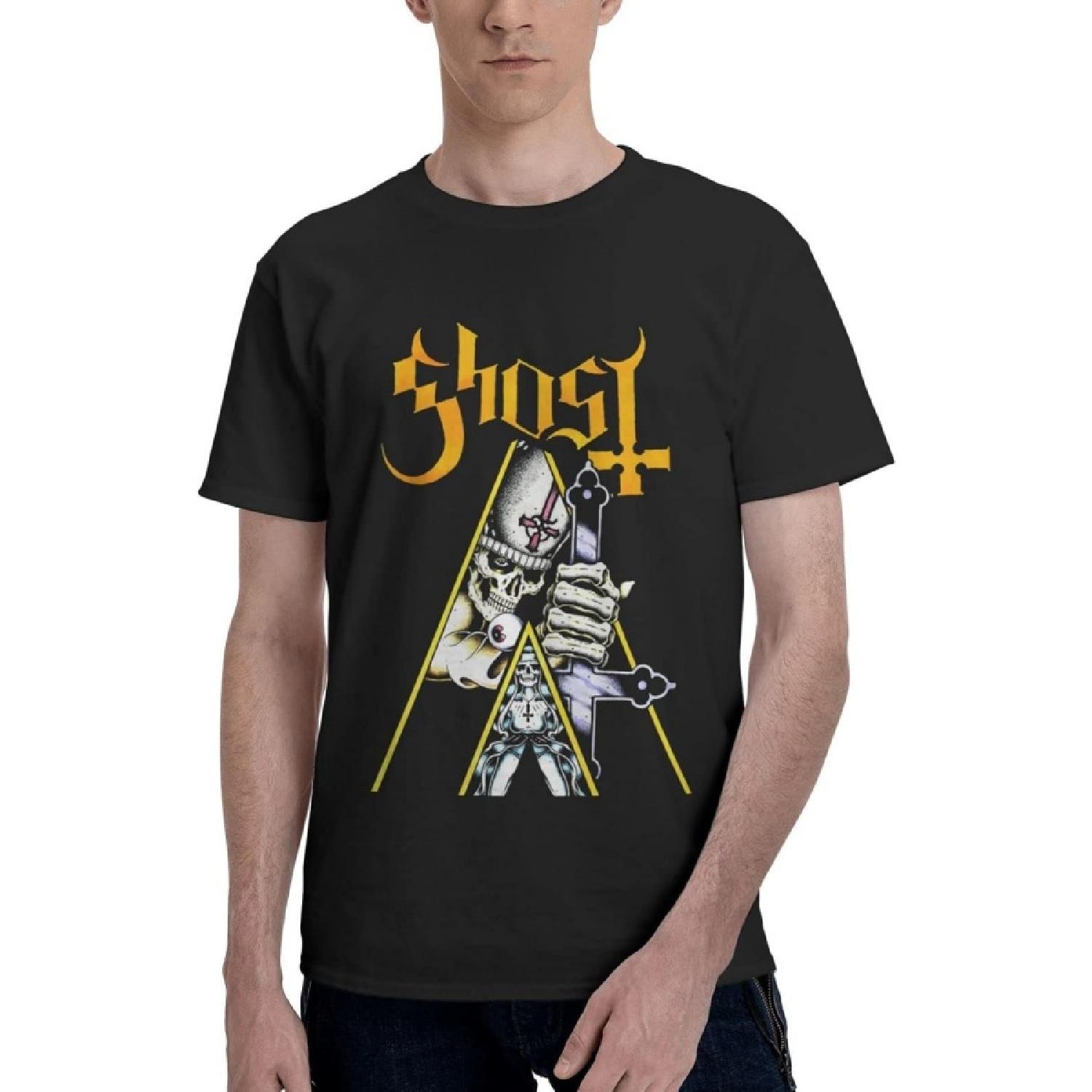 KaKPBu Ghost Meliora Men s T-Shirt Crew T Shirt Short Sleeve Tee Casual T-Shirt Undershirts XXXXXL разноцветный