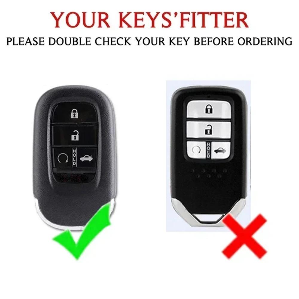 Zinc Alloy Car Key Case Cover for Honda HRV Protective Keychain Key Bag Set Keyless Personality Style Interior Accessorie