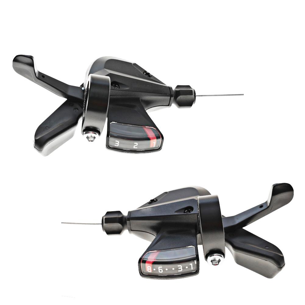 MTB 3X8 Speed Switch Trigger, Bicycle Gear Shifter Lever 3x8, Bicycle Front Derailleur 3X8 Brake For Cycling MTB Bike Accessory 1pair 3x8 speed