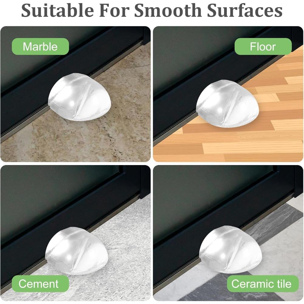 Door Stopper Punch-free Transparent Self Adhesive Door Holder Door Stop For Home Protect Walls And Furniture Accessories