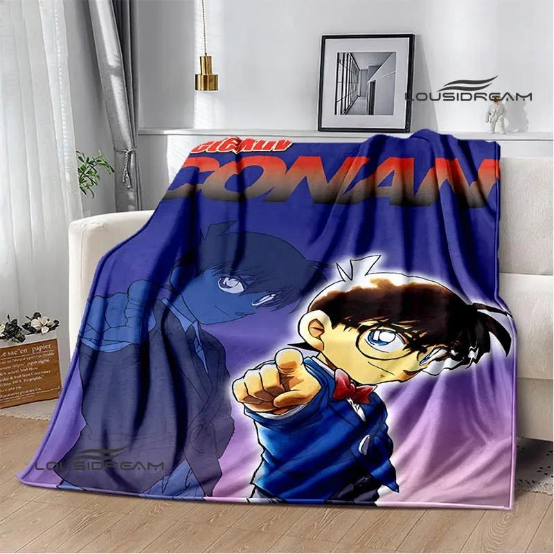 Detective Conan Cartoon Printed Blankets Picnic Blanket Warm Flannel Blankets Home Bed Linings Blankets for Beds Birthday Gift