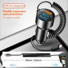 High Speed Charging Car Adapter Double Port Car Power Supply Equipped Type C Coiled Cord for Efficient Charging