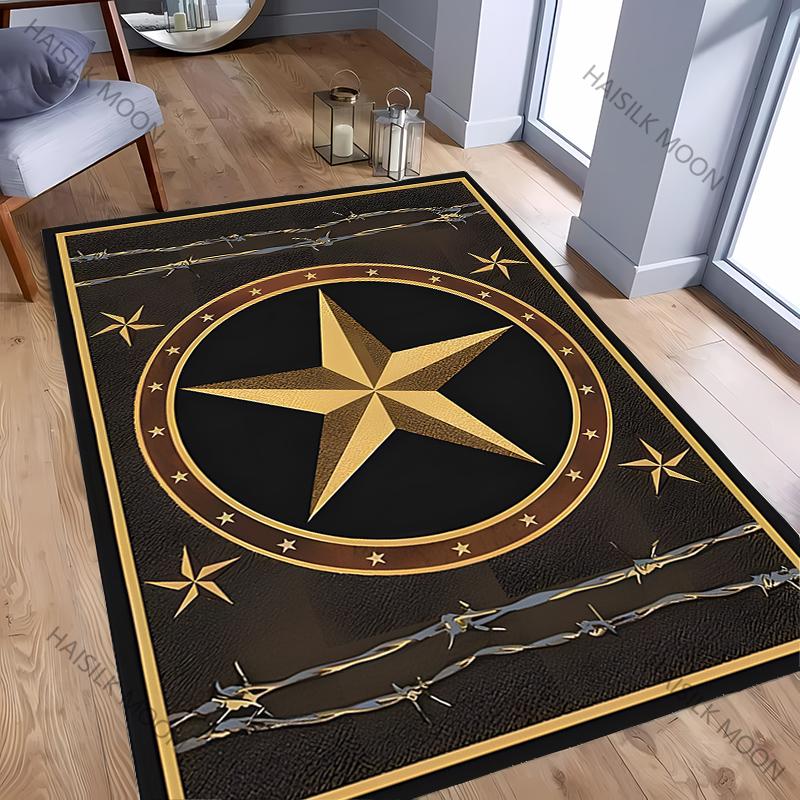 3D Vintage Pentagram Printed Mat Washable Carpet for Room Easy To Clean Rug for Sofa Livingroom Modern Home Decor Wonderful Gift