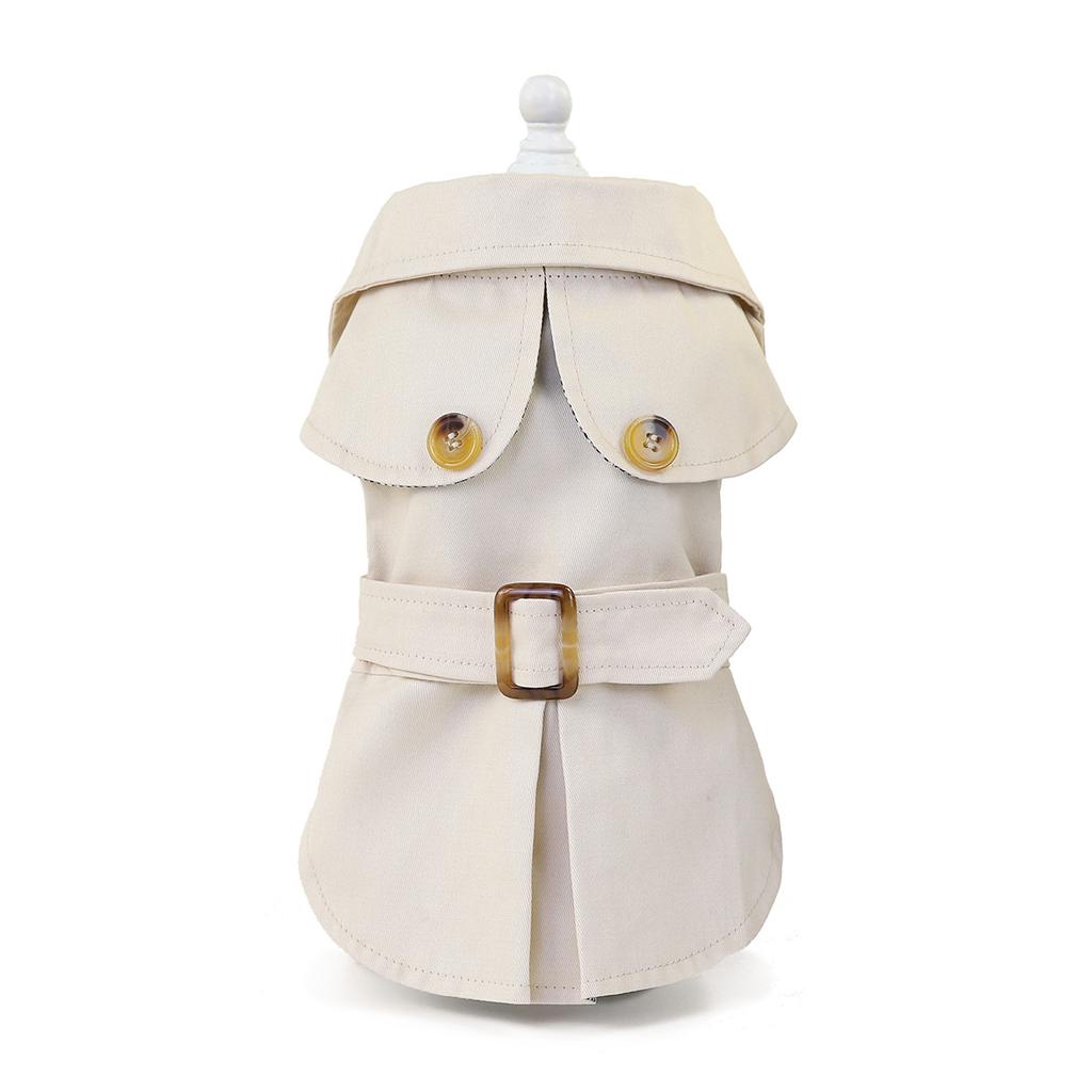 Hundemantel Trench Pet Jacke Herbst Winter Hundekleidung für kleine Hunde Yorkie Gürtel Dekor Welpe Katze Kostüm Pudel Chihuahua Outfits