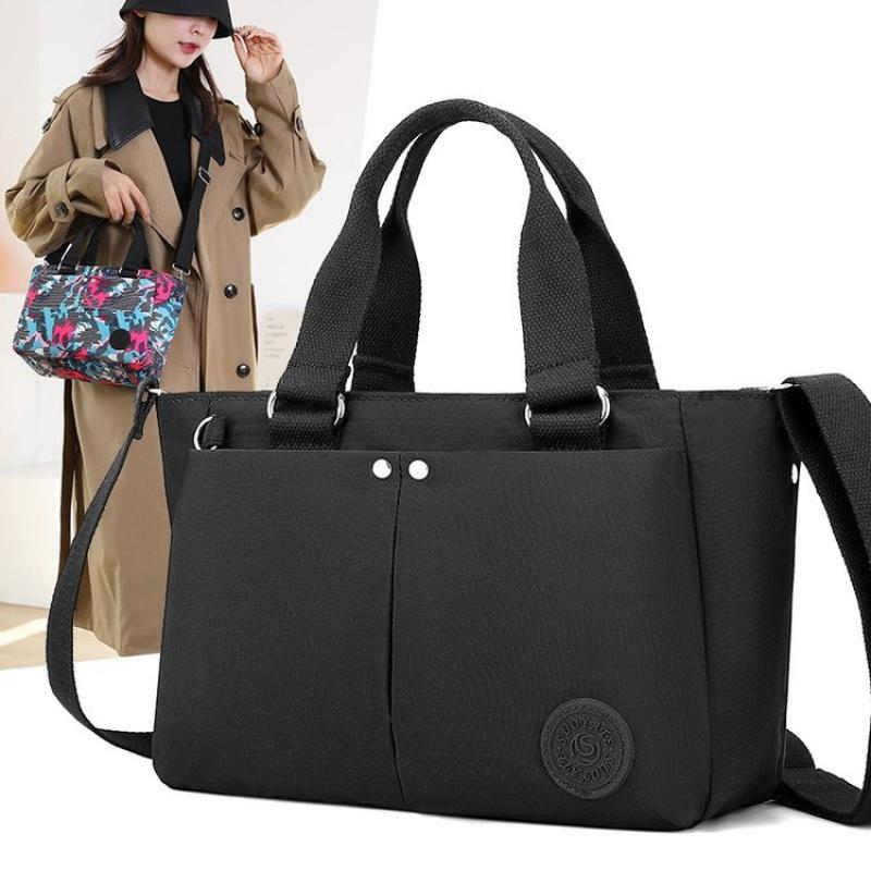 Lehká voděodolná nylonová taška přes rameno Velkokapacitní kabelka Tašky pro práci, školu a cestování přes rameno