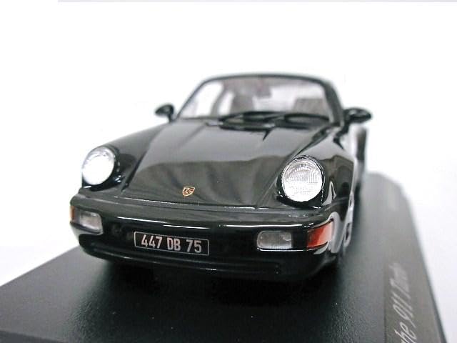 European Exclusive Scale Porsche 911 Turbo 1990 964 Model 1/43 (Black)
