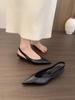 Fashion 2025 Summer New Fashion Low Heel Shoes Pointed Toe Shallow Women Shoes Dresses Wedge Heel Shoes  Women Sandals