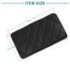 ACROPIX Center Console Lid Auto Armrest Cover U Leather Pad Mat Universal Black 1 Pc