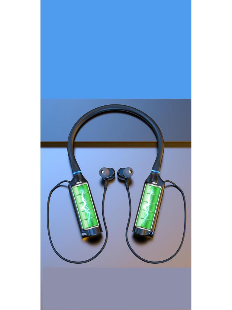 New 10,000mAh Noise-Cancelling Waterproof Wireless Sports Neckband Bluetooth Earbuds
