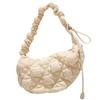 Space Cotton Rhombus Plaid Handbag Korean Style Bubble Cloud Bag Casual Korean Shoulder Bag  Lady