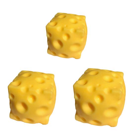 Žlutá sýrová mačkací hračka Úleva od stresu Kostka sýra Fidget hračka Relaxace Pomůcka pro soustředění Simulovaná sýrová senzorická hračka Měkká TPR stresová koule