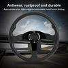 Qiilu Universal Racing Car Sports Steering Wheel Deep Dish 6-Bolt 06 (Deep Dish) - 350mm (13.78 inches) Modified Accessories (Black)