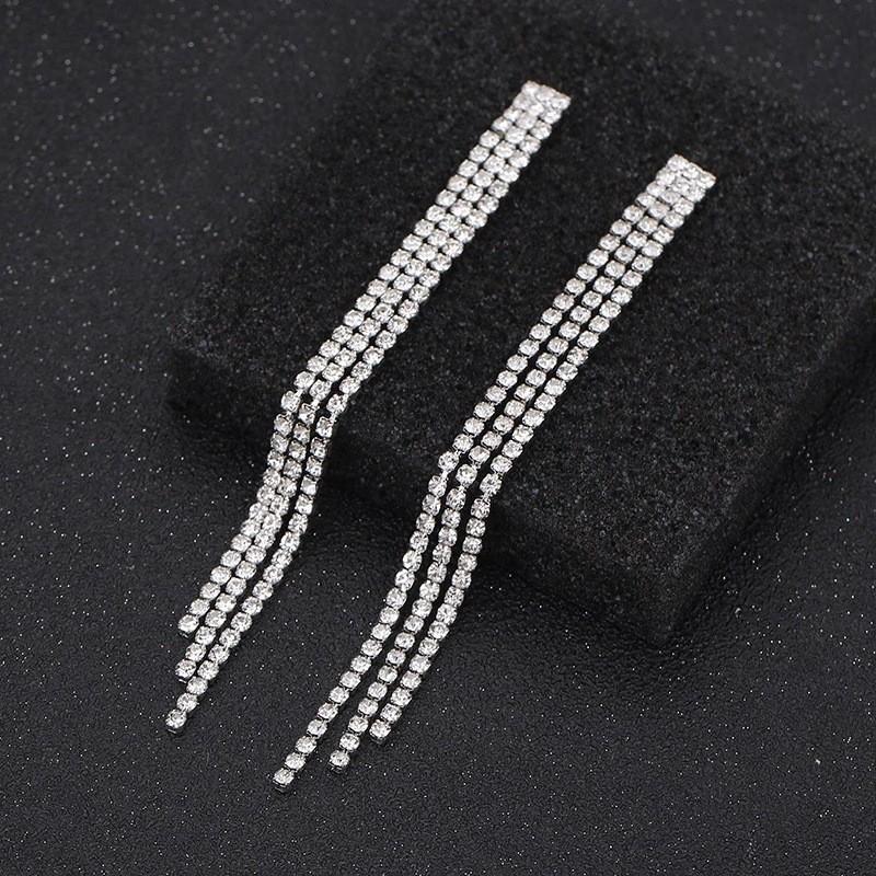 Water Diamond Bridal Jewelry Set With Necklace Earrings Bracelet And Ring For Weddings