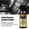 30ml Car Plastic Restorer Back To Black Gloss Long Lasting Ceramic Coating Agent Leather Renovator Auto Cleaning Polishing Wax