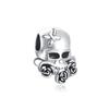 Scared Skeleton Ghost Series 925 Silver Charm Halloween hat Bead Fit Women Bracelet Jewelry For Gift