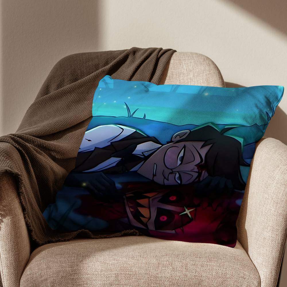 wicked Alastor H-Hazbin Hotel pillow cover living room sofa cushion cover bedroom room bed pillow cover home decoration