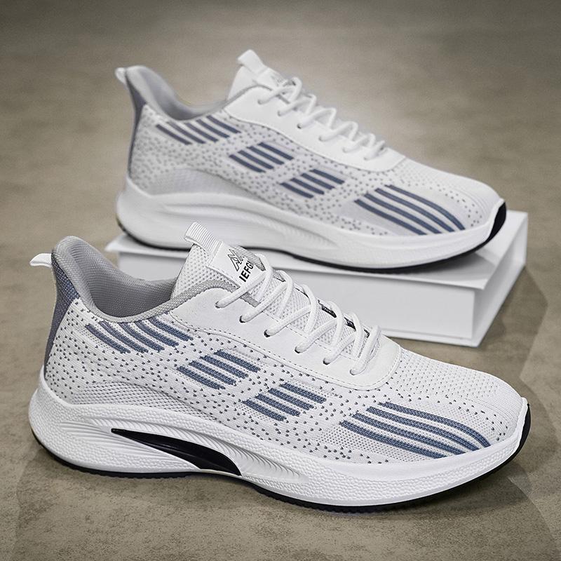 Herrskor 2025 vår ny lågskuren design bekväm, halkfri och slitstark design mesh casual sport trendiga skor