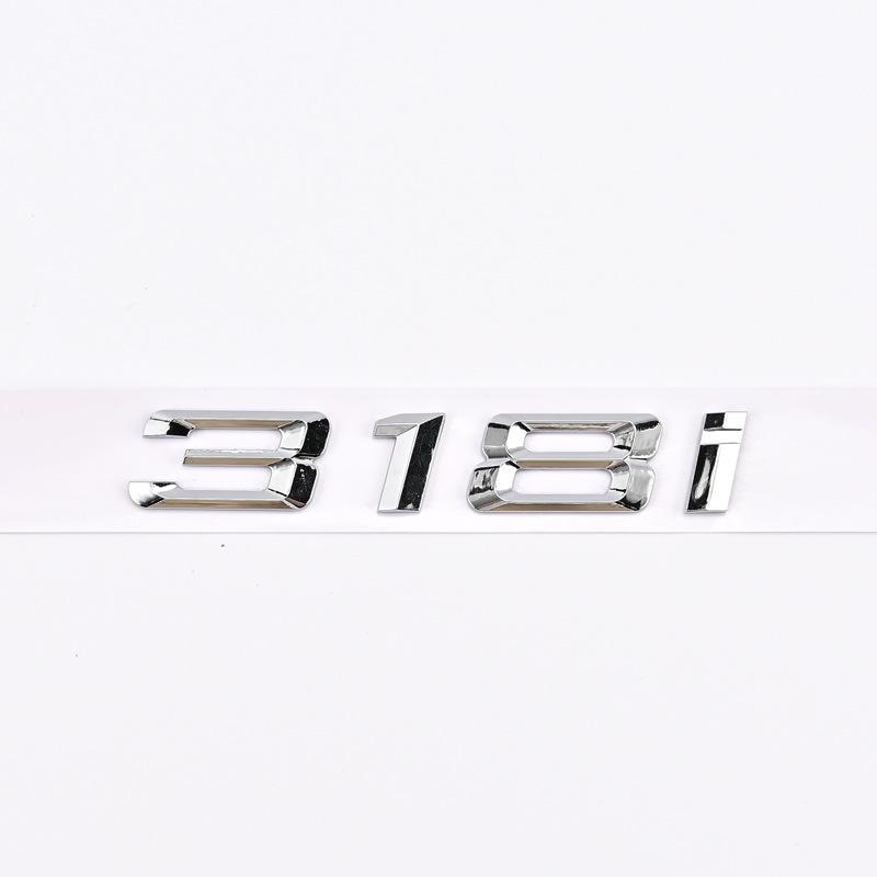 Applies to rear badges of older BMW 3 Series models: 316i, 318i, 320i, 325i, 330i.