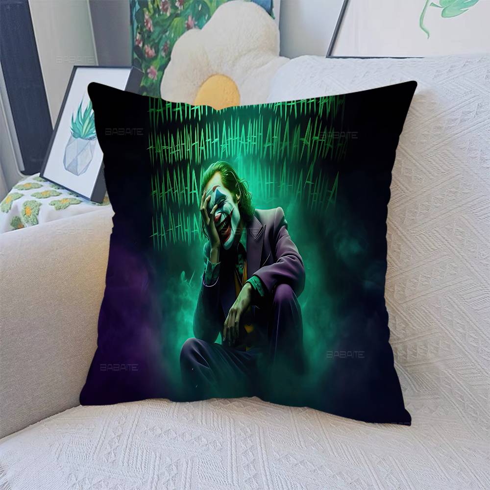 J-Joaquin P-Phoenix J-Joker Anime Decorative Room Aesthetics Pillow Case Home Decor Bedroom Sofa Bed Couch Pillow Cover 45x45
