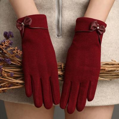 Warme Damen-Handschuhe, Kaninchen-Plüsch-Handschuhe aus deutschem Samt, langlebig, warm, winddicht, kältebeständig