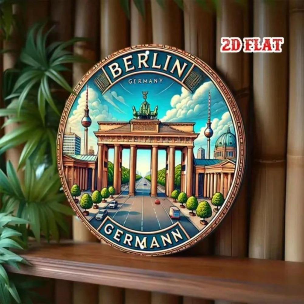 Historic Landmark Metal Wall Art Plaque for Home Decor