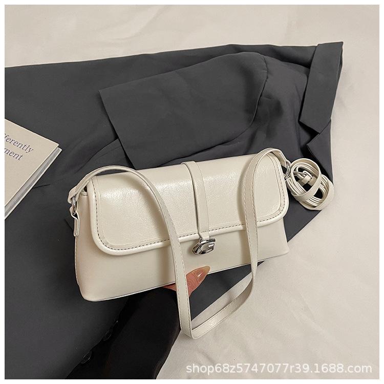 Simple and Textured Versatile Shoulder Bag Women's 2025 New Fashion and High-end Commuter Bag Women's Niche Underarm Bag