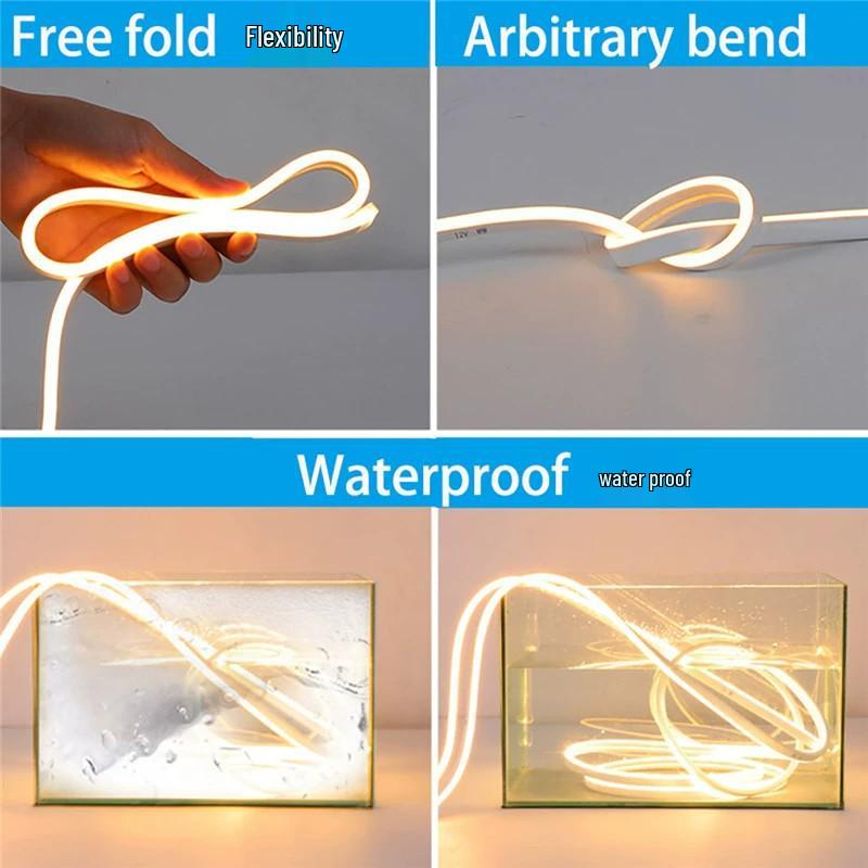 Inteligentna Zewnętrzna Taśma LED Neonowa, 12V Wodoodporna i Trwała
