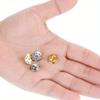 40/80/120pcs Yellow and White Brooch Base DIY Brooch Clip Jewelry Buckle DIY Necklace Bracelet Anklet Phone Chain