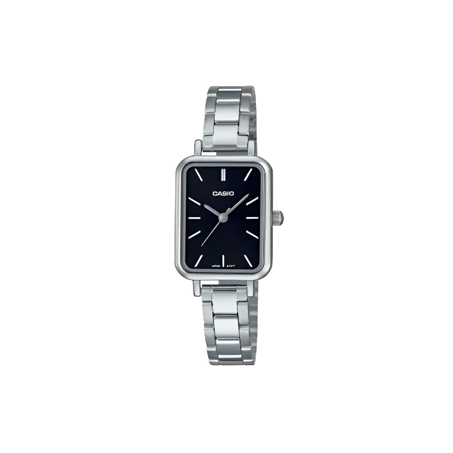 Casio Standard Series Quartz Movement Stainless Steel Strap Watch Black Dial Women watches LTP-V009D-1EUDF Regular Watch Box,Black Dial