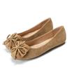 Fashion Classic Bowknot Shoes Women Flower Appliques Moccasines Femmes Faux Suede Ballets Flats Woman Slip On Single Shoes Daily Loafers