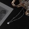 Six-claw Single Diamond Zircon Necklace Women's Simple Light Luxury Niche Design Clavicle Chain