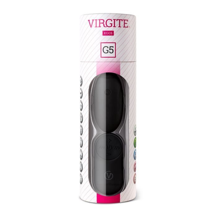 MEN MASTURBATOR Virgite-Remote commande à distance rechargeable G5 - noir