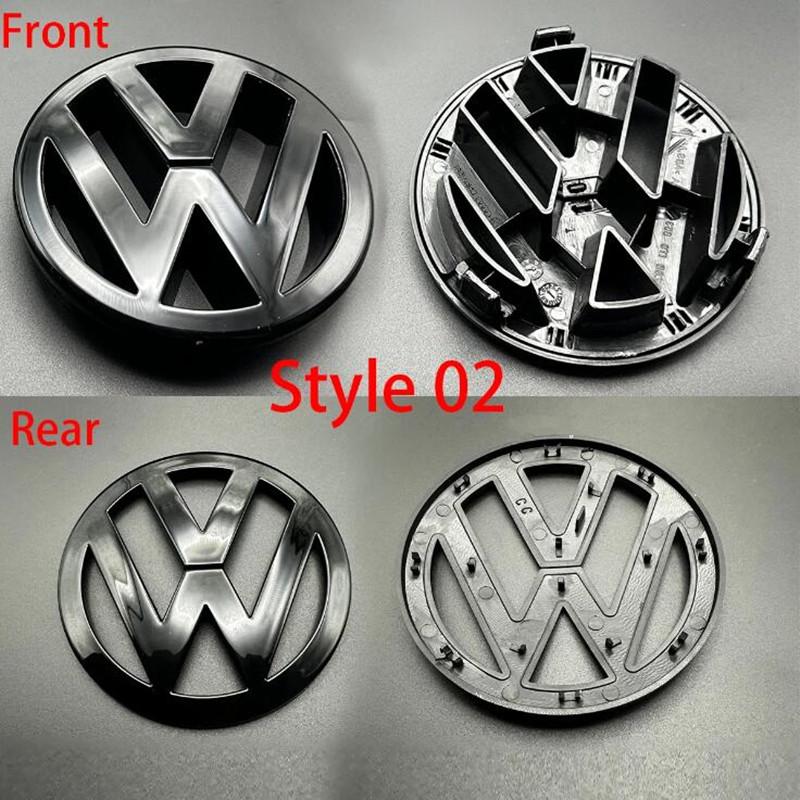 For VW Volkswagen Jetta MK5 Golf ABS Replacement 127mm 110mm Car Front Grille Badge Rear Trunk Boot Emblem Lid For volkswagen Go CWV1