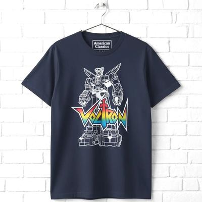 Voltron Lion Force Robot Outline Men's T Shirt Golion Team Defender Cyborg Boss