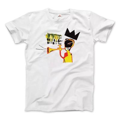 T-shirt Basquiat Tromba 1984 Opera d'Arte UOMO DONNA