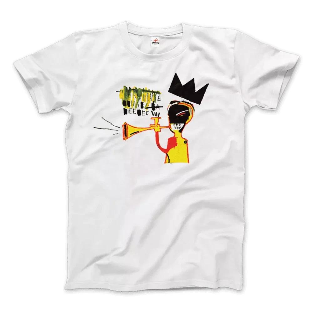 

MENS WOMENS Basquiat Trumpet 1984 Artwork T-Shirt L
