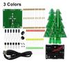 Diy Electronics Kit 3D Christmas Tree Soldering Practice Electronic Science Assembly Kit 3 Color/7 Color Flashing Led Pcb