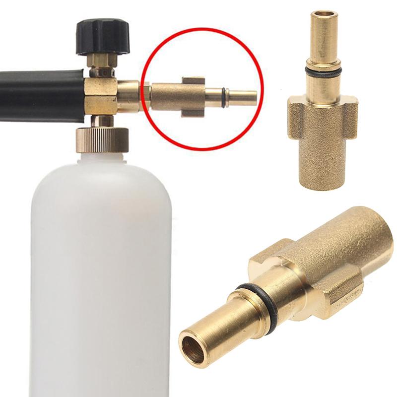 

Brass Pressure Washer Snow Foam Adaptor Connector 1/4 Internal Thread New