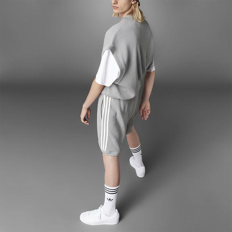 Adidas Originals Trefoil Solid Stripe Logo Casual Shorts Men Bottoms Grey HC3824