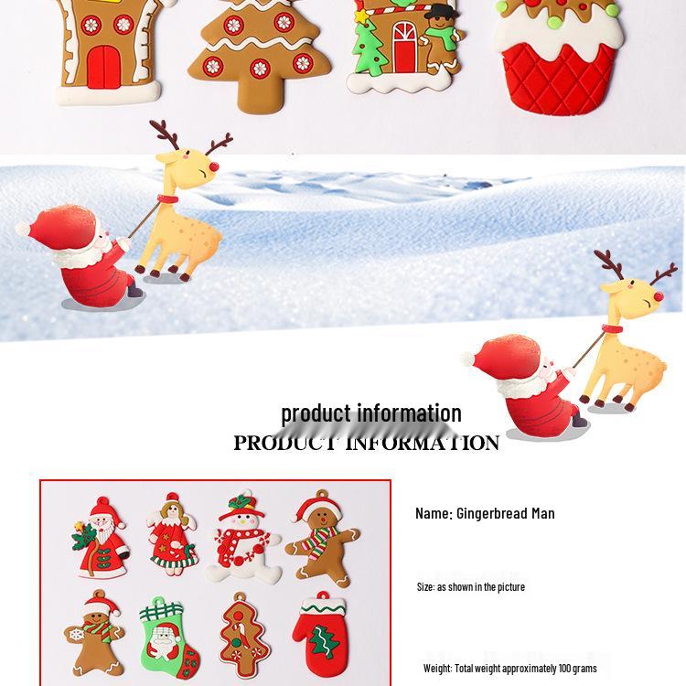 Multi-piece Gingerbread Men Christmas Ornaments: Free Combination for Tree, Fireplace, Home & Party Decor
