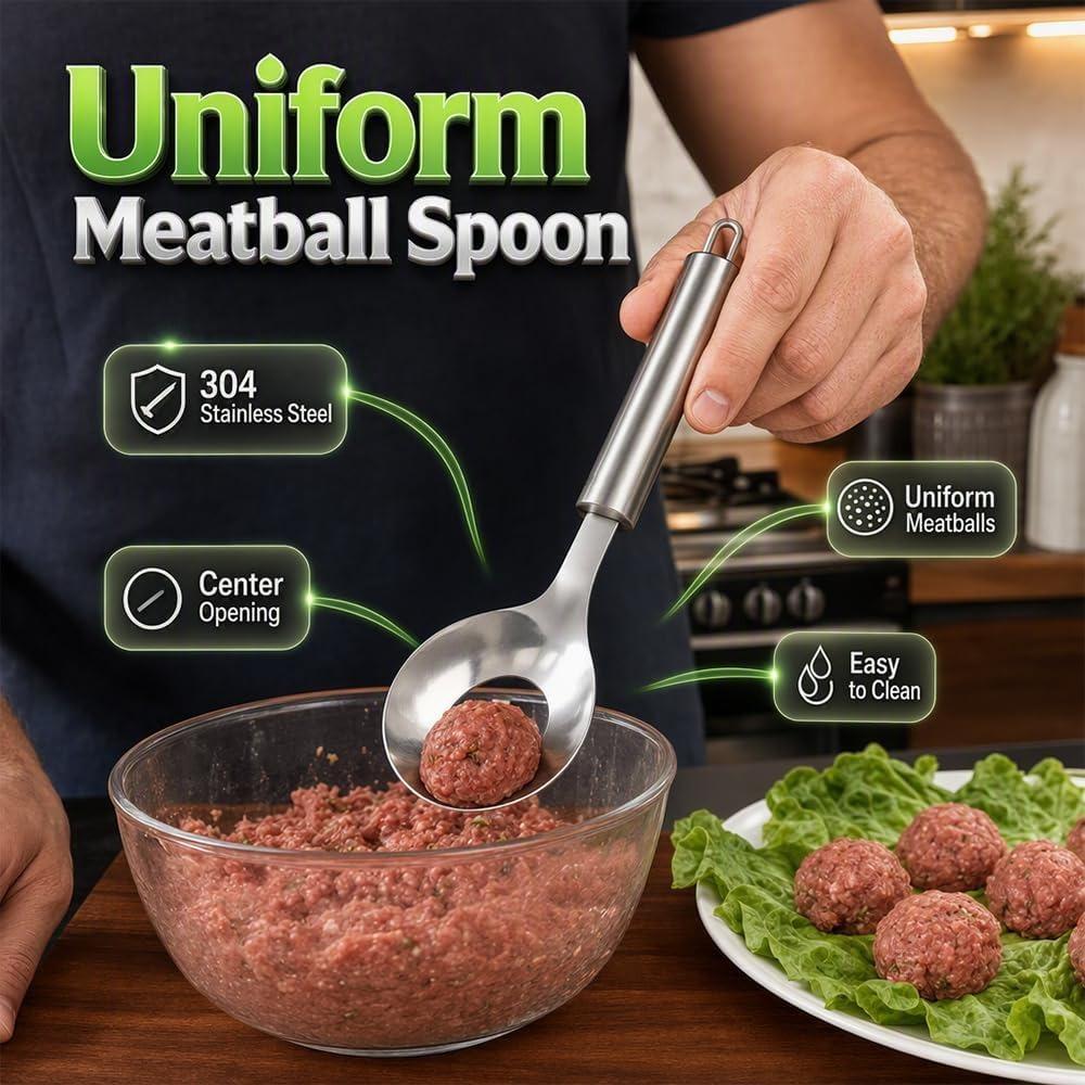 Stainless Steel Meatball Maker Tool, Meatball Maker Spoon for Kitchen (1)