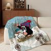 Cartoon T-The L-Little M-Mole Throw Flannel Throw Blanket, Lightweight Cozy, Durable Washable Cute Cool