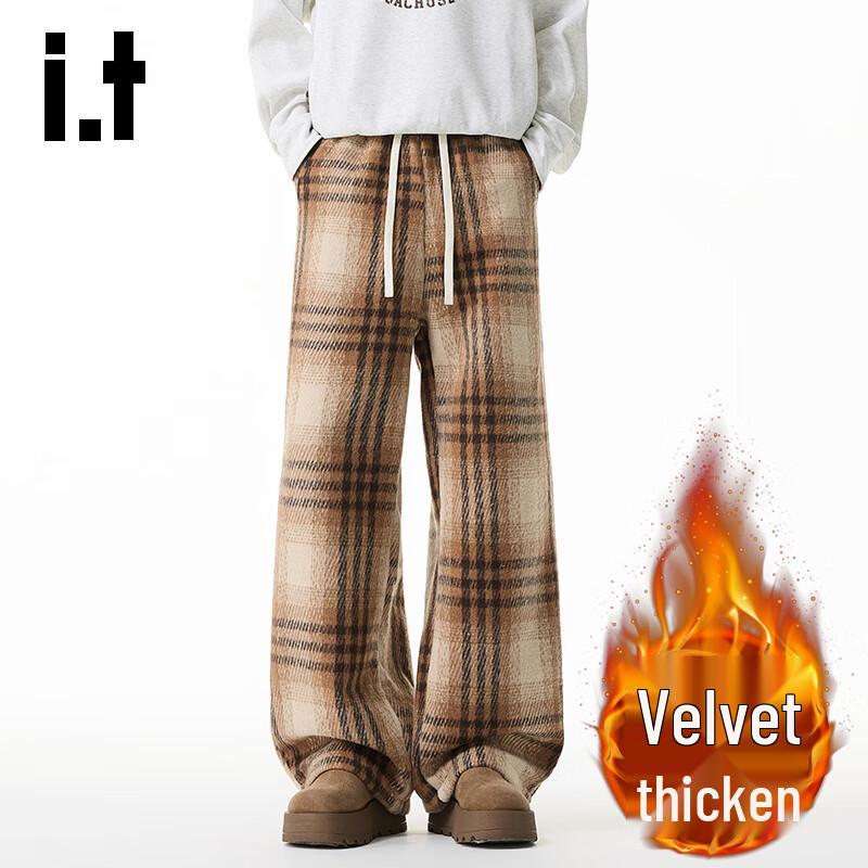 

CHOCOOLATEit Men s Fleece Lined Wide-Leg Sweatpants L