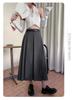Women's Summer High-Waisted A-line Pleated Drape Skirt Suit