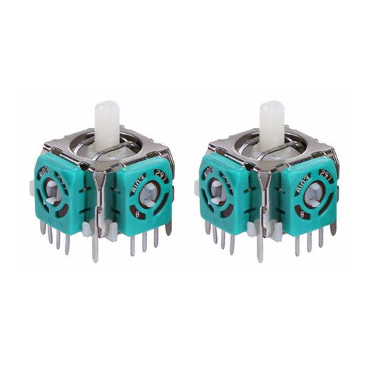 2Pcs Replacement 3D Analog Game Joystick Repair Accessory for PS2 PS3 X-BOX 360