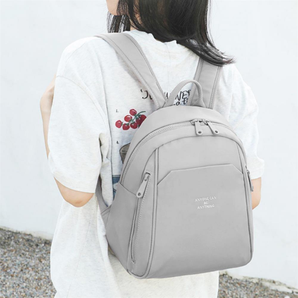New Arrivals Open Run Women Casual Solid Backpack Zipper Pocket Detachable