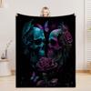 Halloween Flannel Blanket 3D Printed Blanket For Office Home Camping Nap Leisure Blankets Halloween Gifts For Home Decor