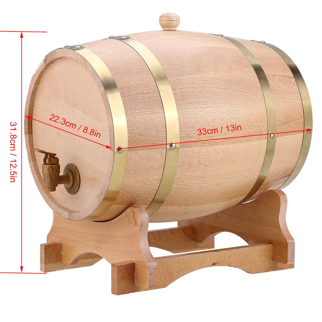 Botte di legno di quercia d'epoca per vino, birra, whisky, rum, porto