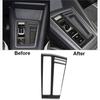 Carbon Fiber Gear Shift Panel Cover Trim Sticker For VW Golf 8 MK8 GTI